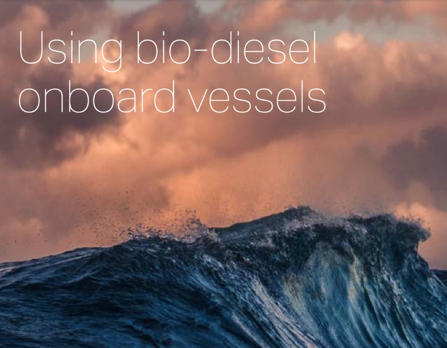 Using bio diesel onboard vessels