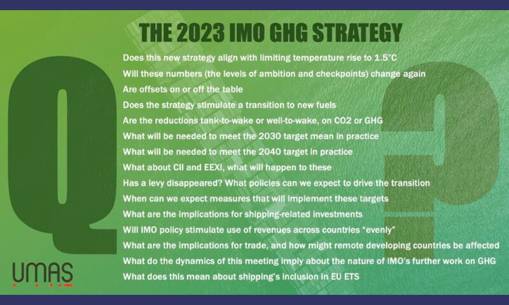 UMAS: 2023 IMO GHG strategy sends strong signal to shipping sector 28 post 56682