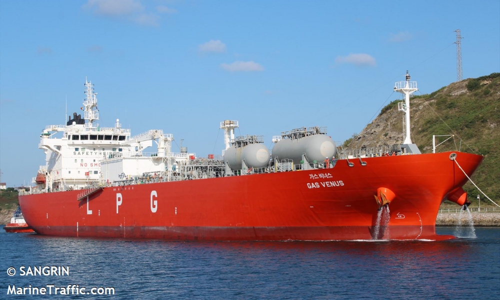 Detained tanker “Gas Venus” involved in Gibraltar bunker spill released after paying cash bond 28 GAS Venus
