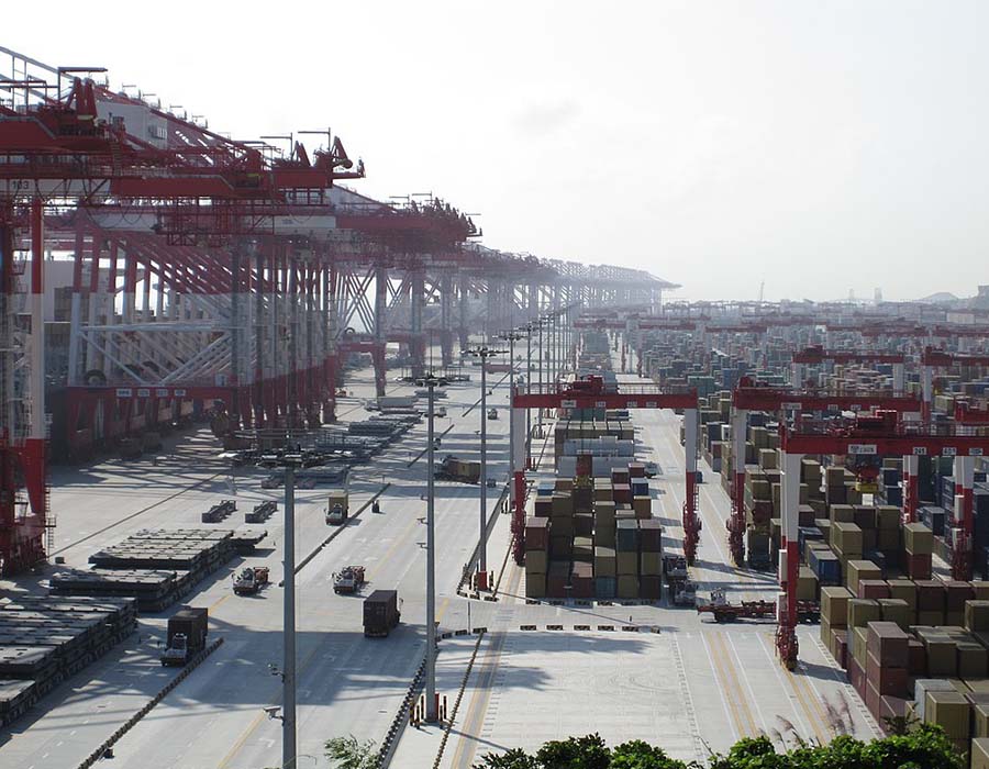 1024px Yangshan Port Containers