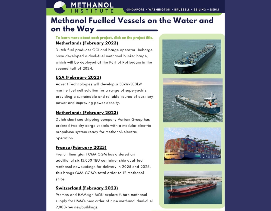 Methanol Institute joins China's study of methanol as marine fuel