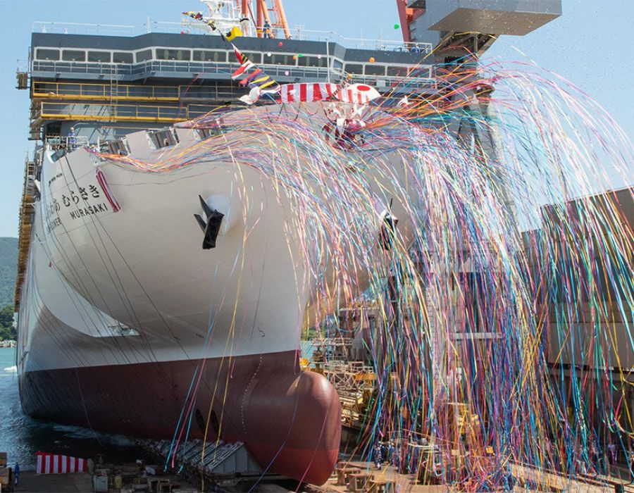 Mitsui O.S.K. Lines names and launches LNG-fuelled ferry “Sunflower Murasaki” 26 118