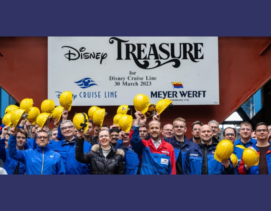 Meyer Werft holds keel laying ceremony for LNG-fuelled cruise ship “Disney Treasure” 26 124 1