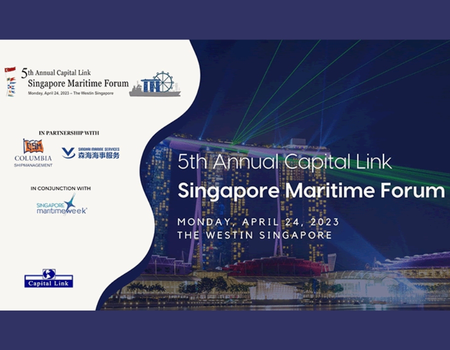 Capital Link to organise 5th Annual Singapore Maritime Forum on 24 April 26 126 1