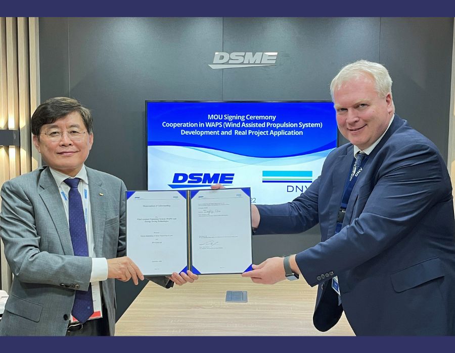 DNV and DSME join hands to develop wind-assisted propulsion system