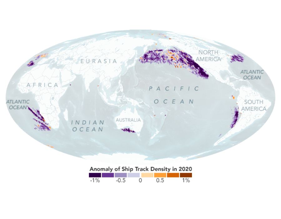NASA study finds evidence that IMO 2020 sulphur cap reduced air pollution from shipping 26 188 1