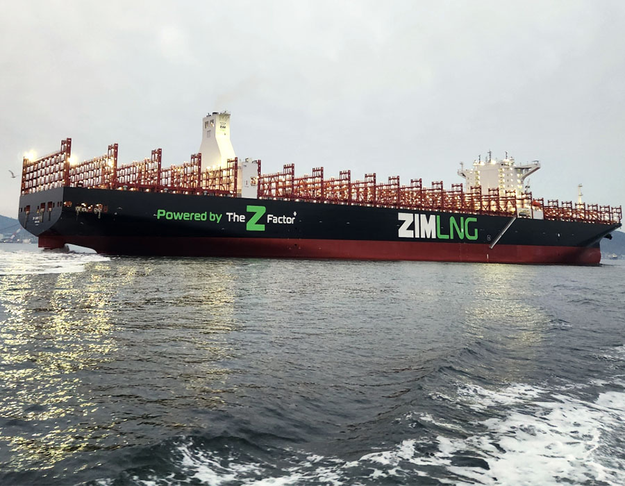 ZIM holds naming ceremony for first of ten 15,000 TEU LNG-fuelled boxships 28 23 02 12 ZIM SammyOfer Starboard Quarter Empty square 1024x1024 1