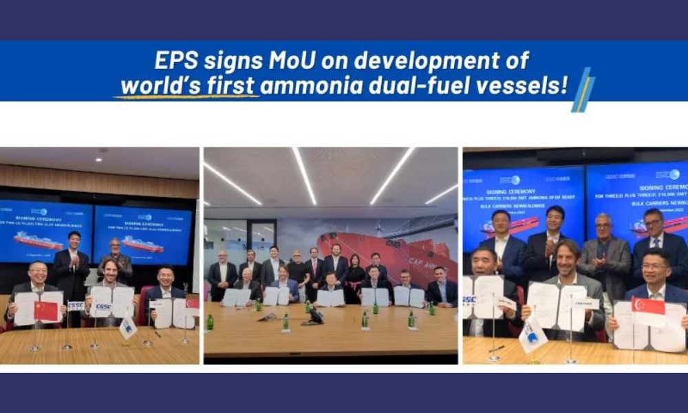 Singapore: MAN ES ammonia dual-fuel engines to be fitted in EPS-managed newbuilds 28 Singapore: MAN ES ammonia dual-fuel engines to be retrofitted in EPS-managed newbuilds