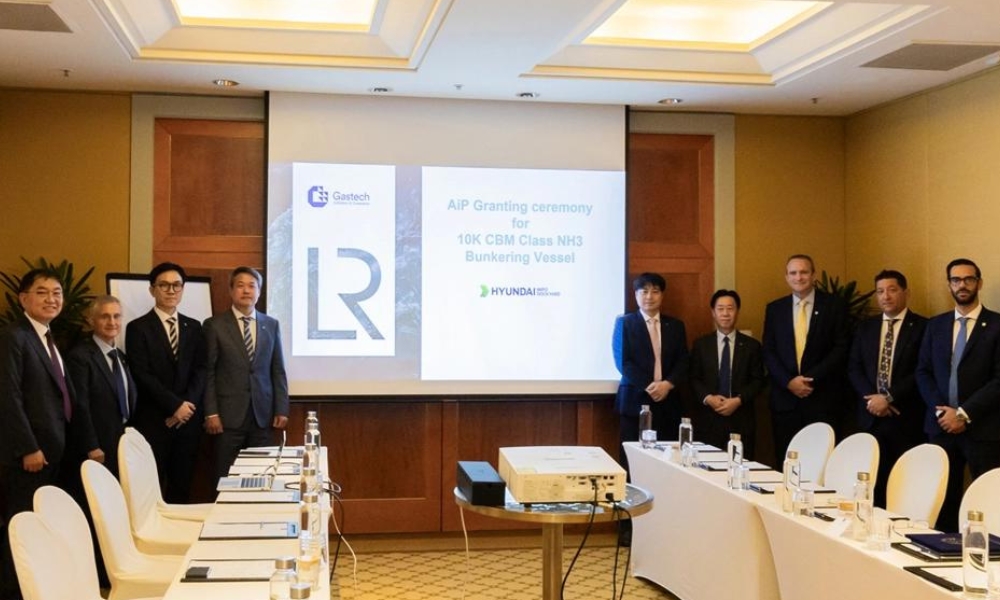 LR AiP awarded to Hyundai Mipo Dockyard for ammonia bunkering vessel 26 273 1