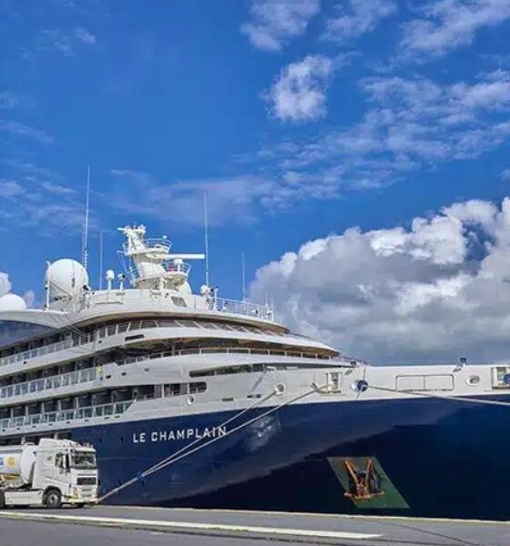 Ponant expedition yacht takes on B100 biodiesel bunker fuel in France