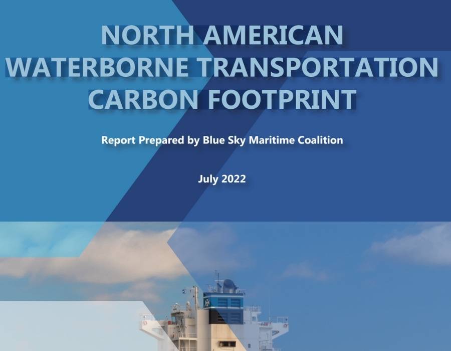 Blue Sky Maritime Coalition releases CO2 emissions data in North American waterborne transportation report 26 40