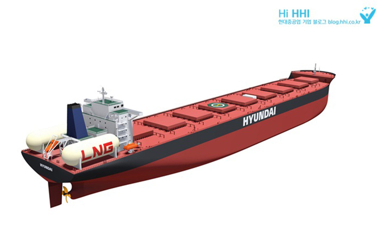 Hyundai Heavy Industries unveil LNG-fuelled bulk carrier design 26 5a39c29e8c4b3 1513734814