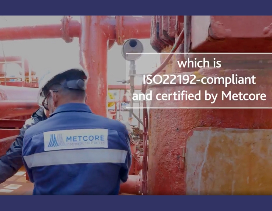 TFG Marine chartered barge fitted with Metcore certified mass flow metering system 26 65 1