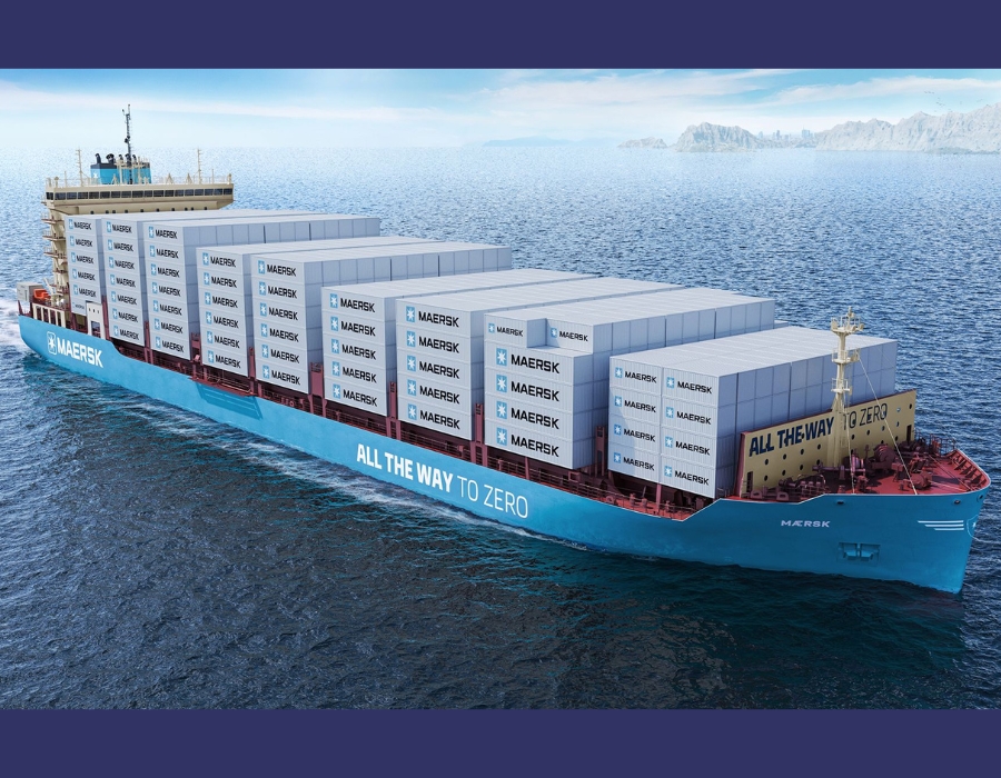Maersk unveils design of its new methanol dual fuel container ship