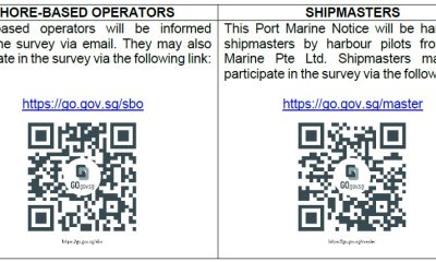 ANNUAL MARINE SERVICES SURVEY 2021 FOR SHORE BASED OPERATORS AND SHIPMASTERS