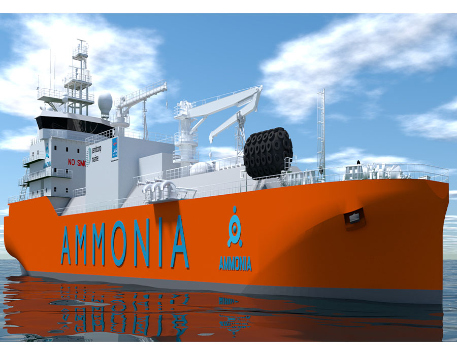Ammonia Bunkering Vessel Sembcorp Marine LMG Marin Design