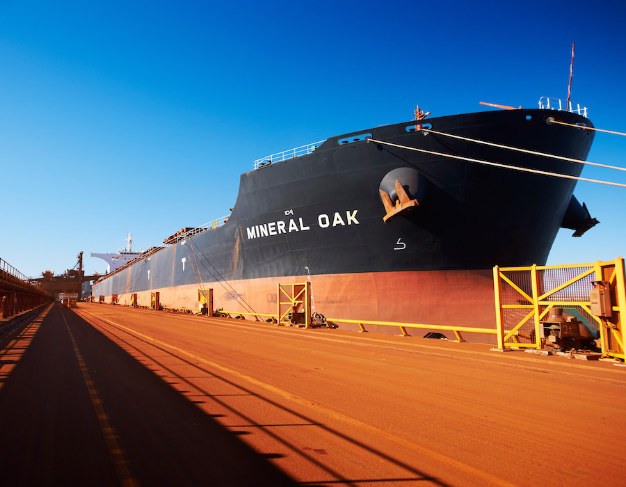BHP iron ore ship
