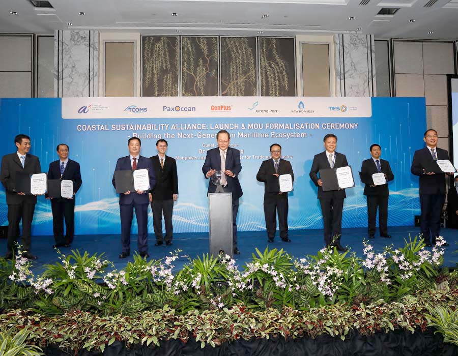 Kuok (Singapore) Limited Maritime Group launches Coastal Sustainability Alliance 28 CSA Launch Moment