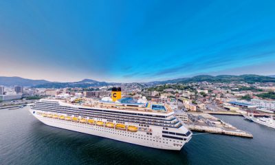 Costa Fortuna Panoramic View on Nagasaki Port