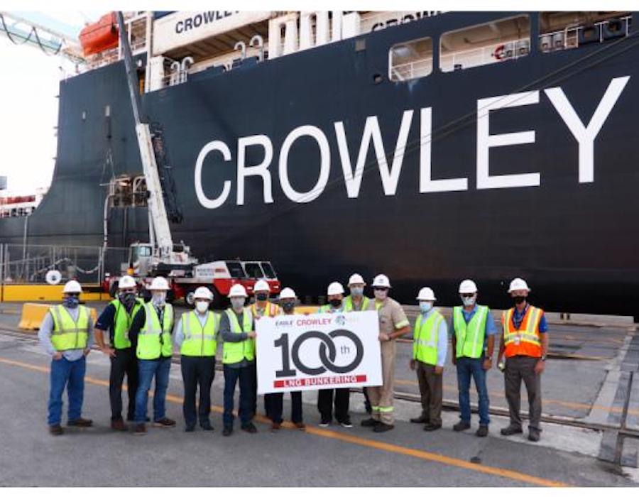Crowley 100th bunkering