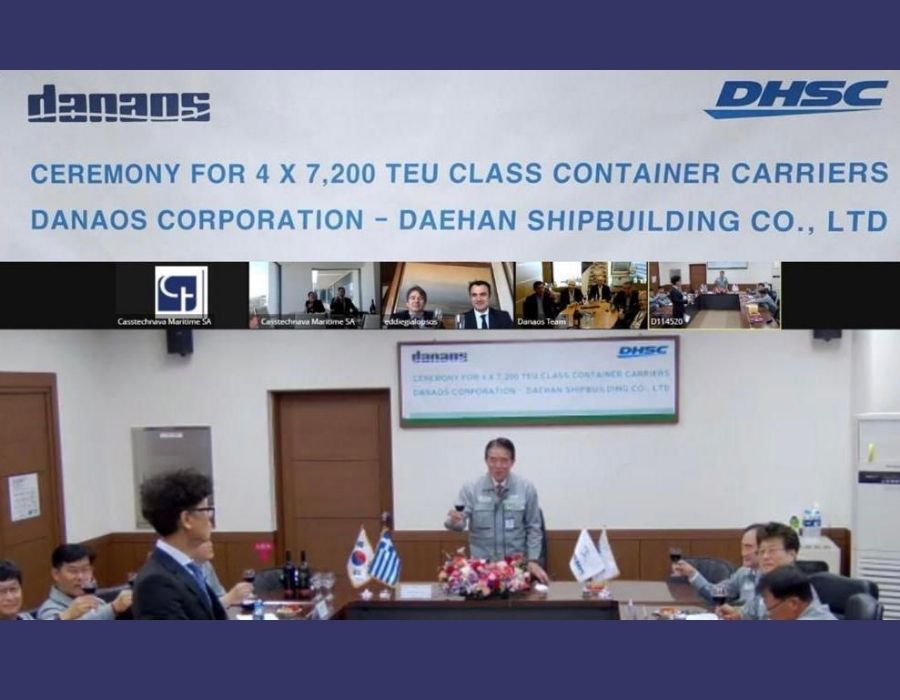 Danaos orders four methanol ready 7200 TEU containerships