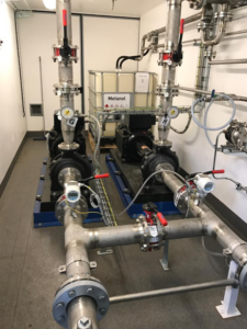 Methanol Institute: ‘Plausible’ business opportunity, lower barriers to entry for methanol bunkering first movers 29 Front view of methanol bunkering pump room with vapour recovery tank Stena Germanica