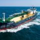 FueLNG Venosa newbuild 18000cbm LNG Bunker Vessel to join FueLNG fleet named in Ulsan Korea on 21Apr2023 scaled