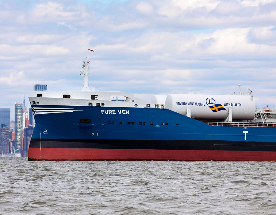 Furetank secures 10-year biogas bunker supply as step towards fossil-free shipping 28 Fure Ven New York FIX