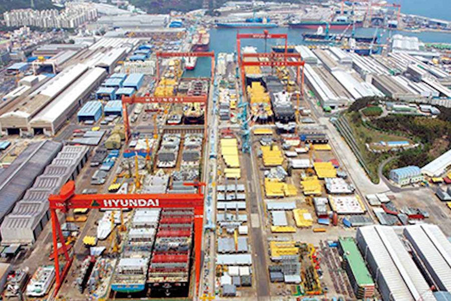Hyundai shipyard