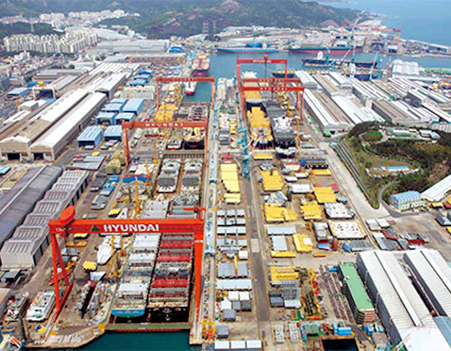 Hyundai shipyard