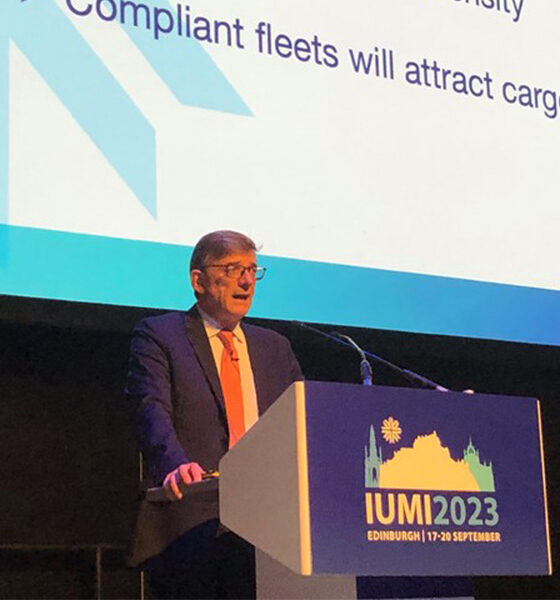 International Union of Marine Insurance President Frederic Denefle