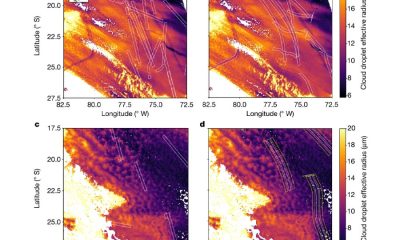 Invisible ship tracks show large cloud sensitivity to aerosol