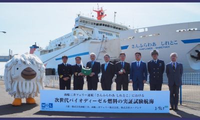 Japans 1st Sea Trial of Large Ferry with Renewable diesel fuel