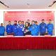 Jiangnan Shipyard personnel at the offical launch ceremony for UECCs third newbuild dual fuel battery hybrid PCTC