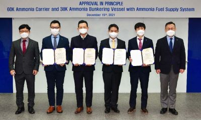 KR Awards AIP for Two Green Ammonia Fueled Ammonia Carrier and Bunkering Ships 1
