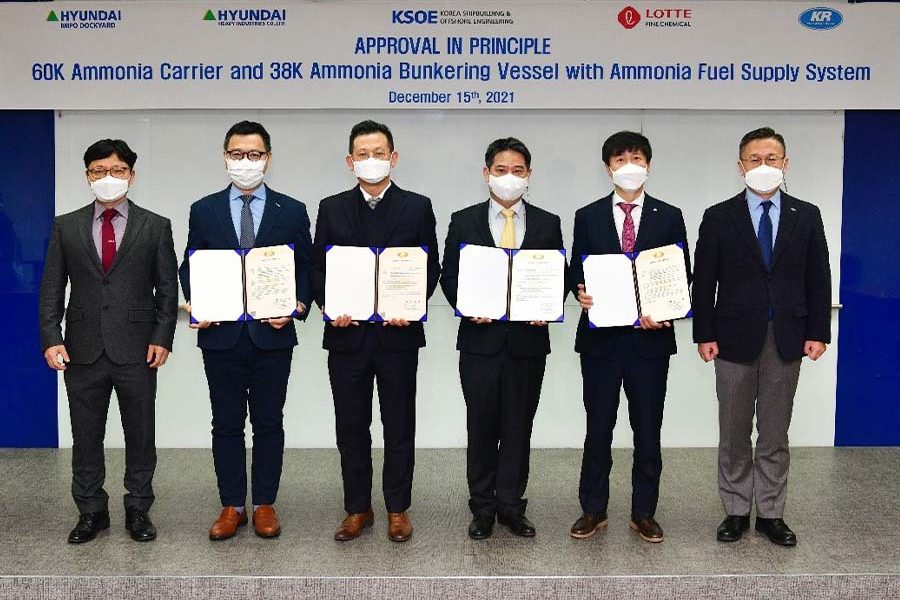 KR Awards AIP for Two Green Ammonia Fueled Ammonia Carrier and Bunkering Ships 1