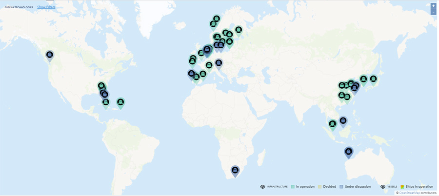 LNG Bunkering Vessels in operation and under construction