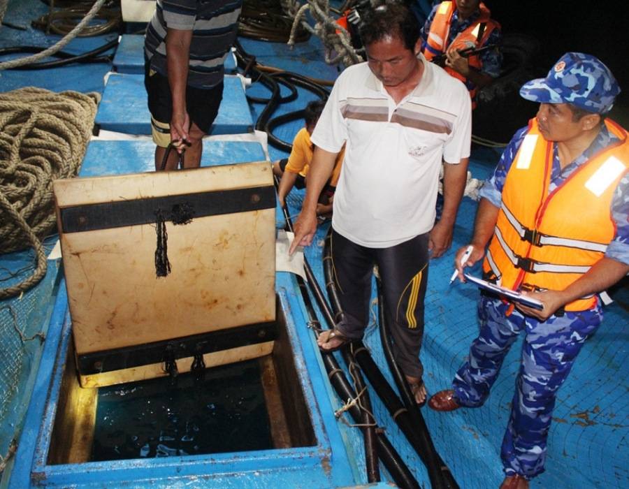Vietnam: Fishing vessels with 130,000 litres of unknown origin diesel oil seized 26 MT Pix 8 June 2022 2