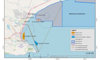 Map of Algoa Bay bunkering area
