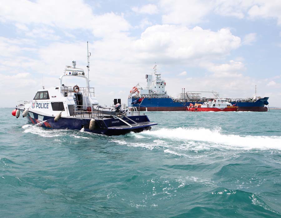 PCG, SCDF and “Marine Vicky” assemble for start of ‘Exercise Blue Whale’