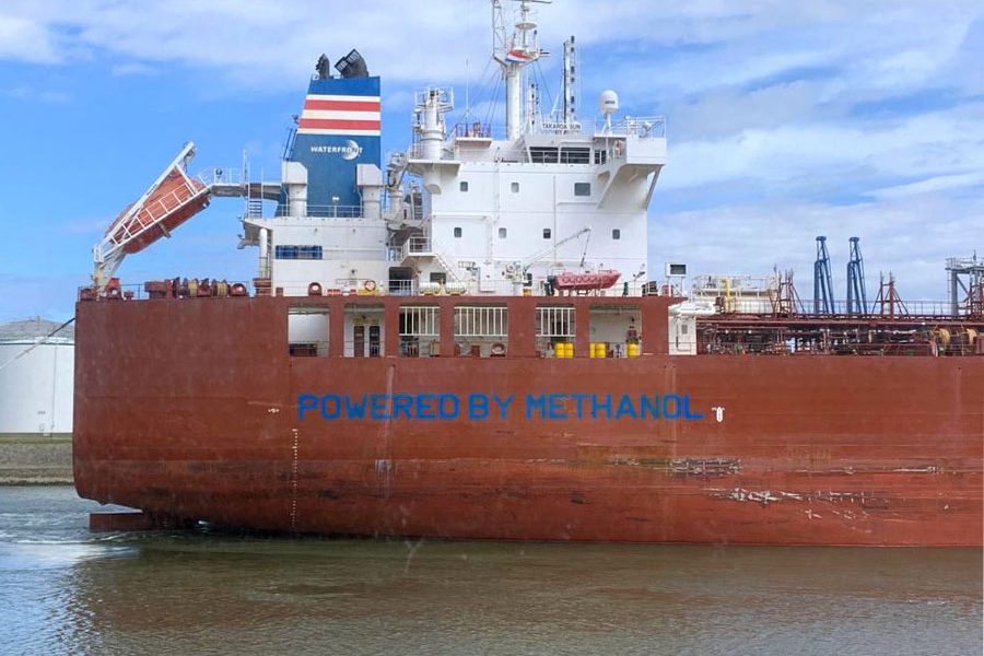 NYK methanol bunkering at Rotterdam port on 21 July 2021