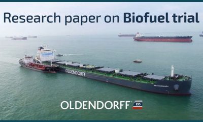 Oldendorff Carriers shares research findings of biofuel bunker trial it undertook in 2021
