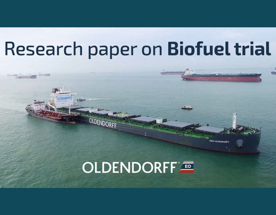 Oldendorff Carriers shares research findings of biofuel bunker trial it undertook in 2021