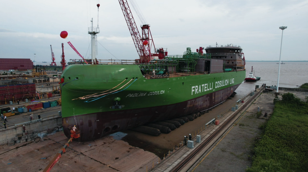 Fratelli Cosulich launches second LNG bunkering vessel “Paolina ...