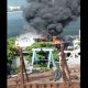 Penang bunker tanker on fire