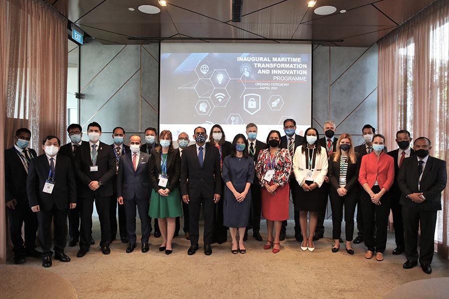 Quah Ley Hoon Chief Executive MPA with Maritime Transformation Innovation Programme participants
