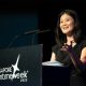 Quah Ley Hoon Chief Executive of MPA giving her welcome address at the Maritime Services Leader Forum