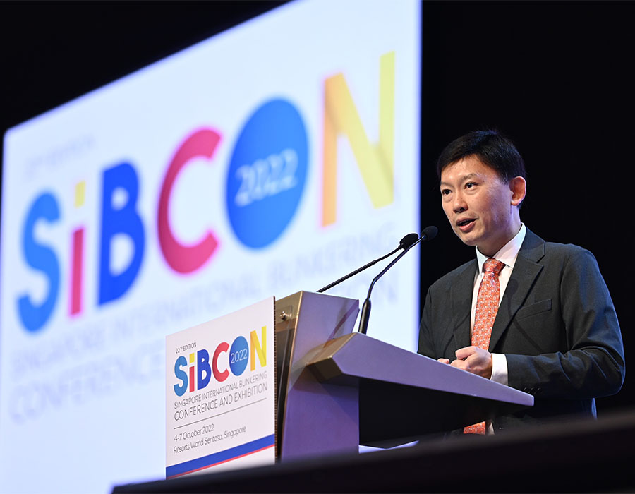 SIBCON 2022: Singapore sets out to drive transformation in bunkering 28 SMS Chee Hong Tat speaking at SIBCON 2022 1
