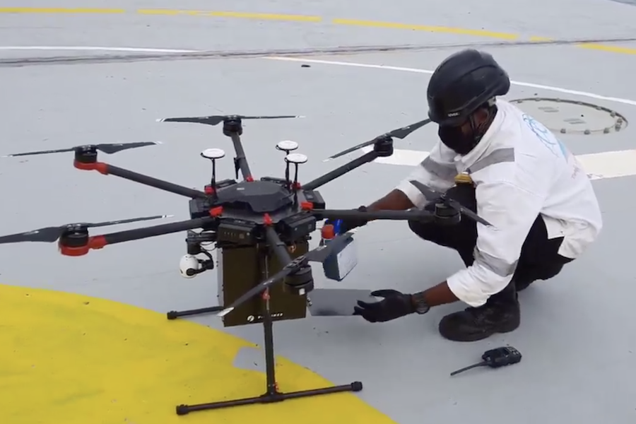 Singapore Viswa Lab conducts trials of collecting bunker fuel samples