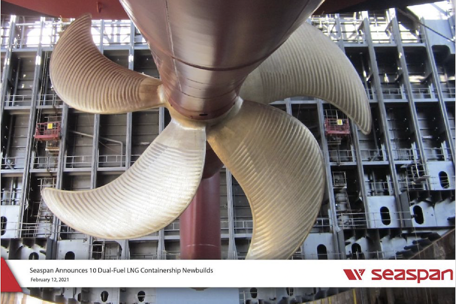 Seaspan Dual fuel LNG newbuild
